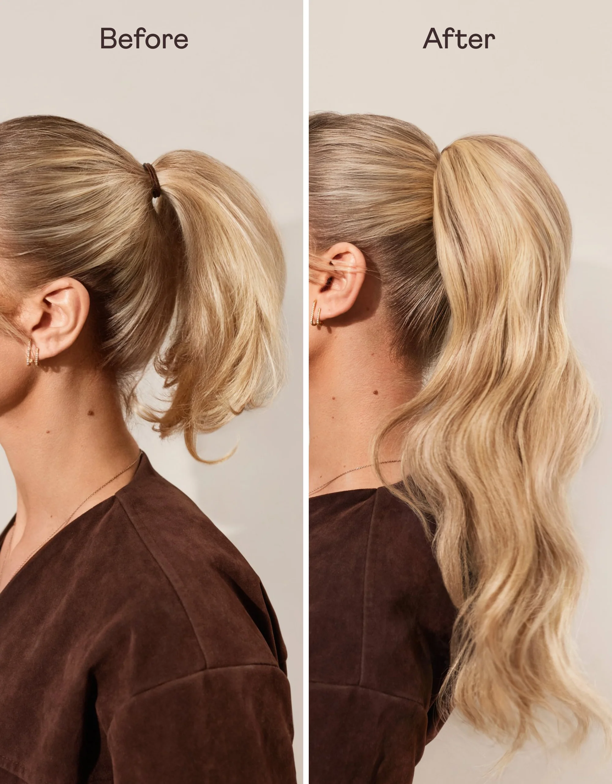 16" Human Hair Claw Clip Ponytail - Image 103