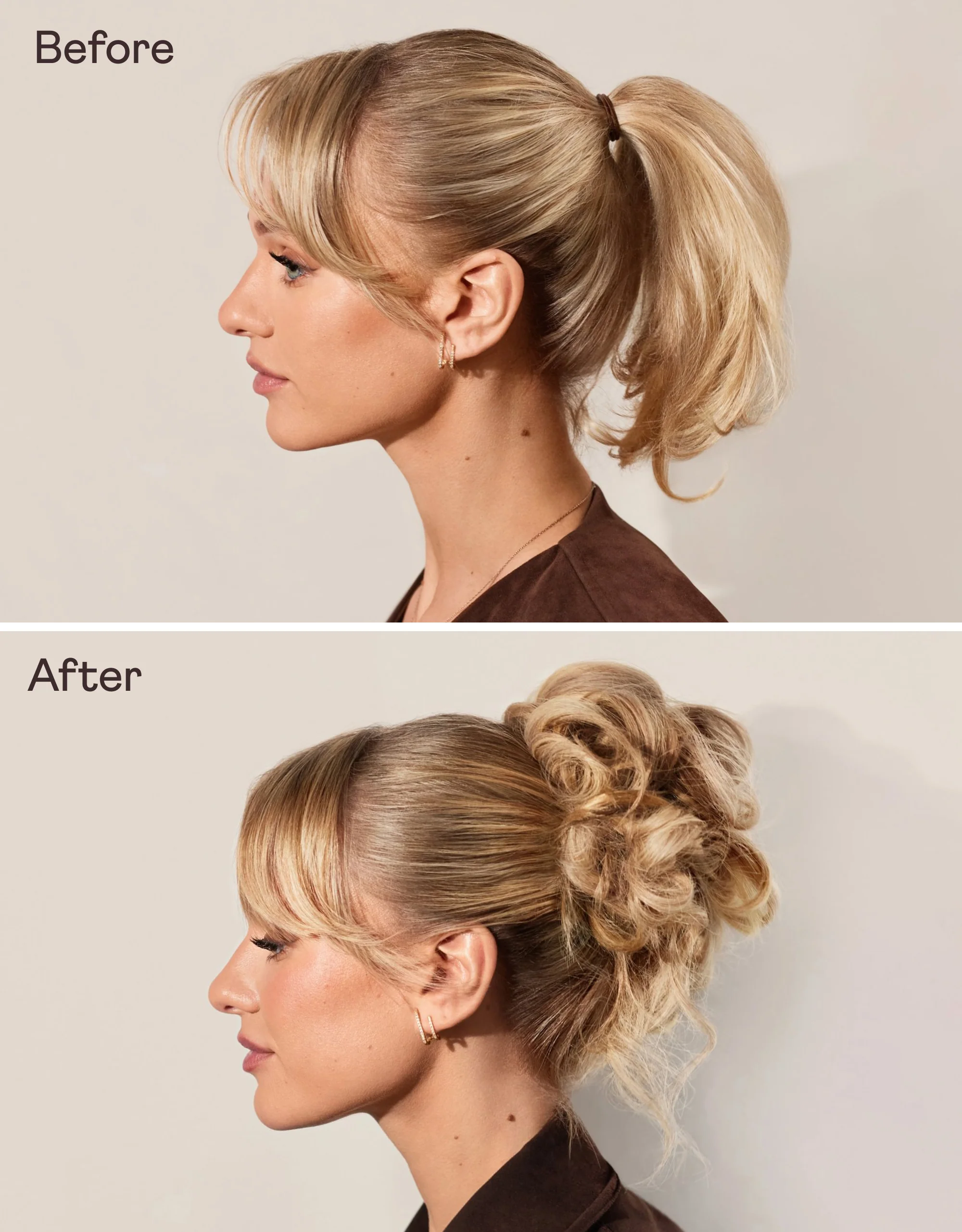 16" Human Hair Claw Clip Ponytail - Image 112