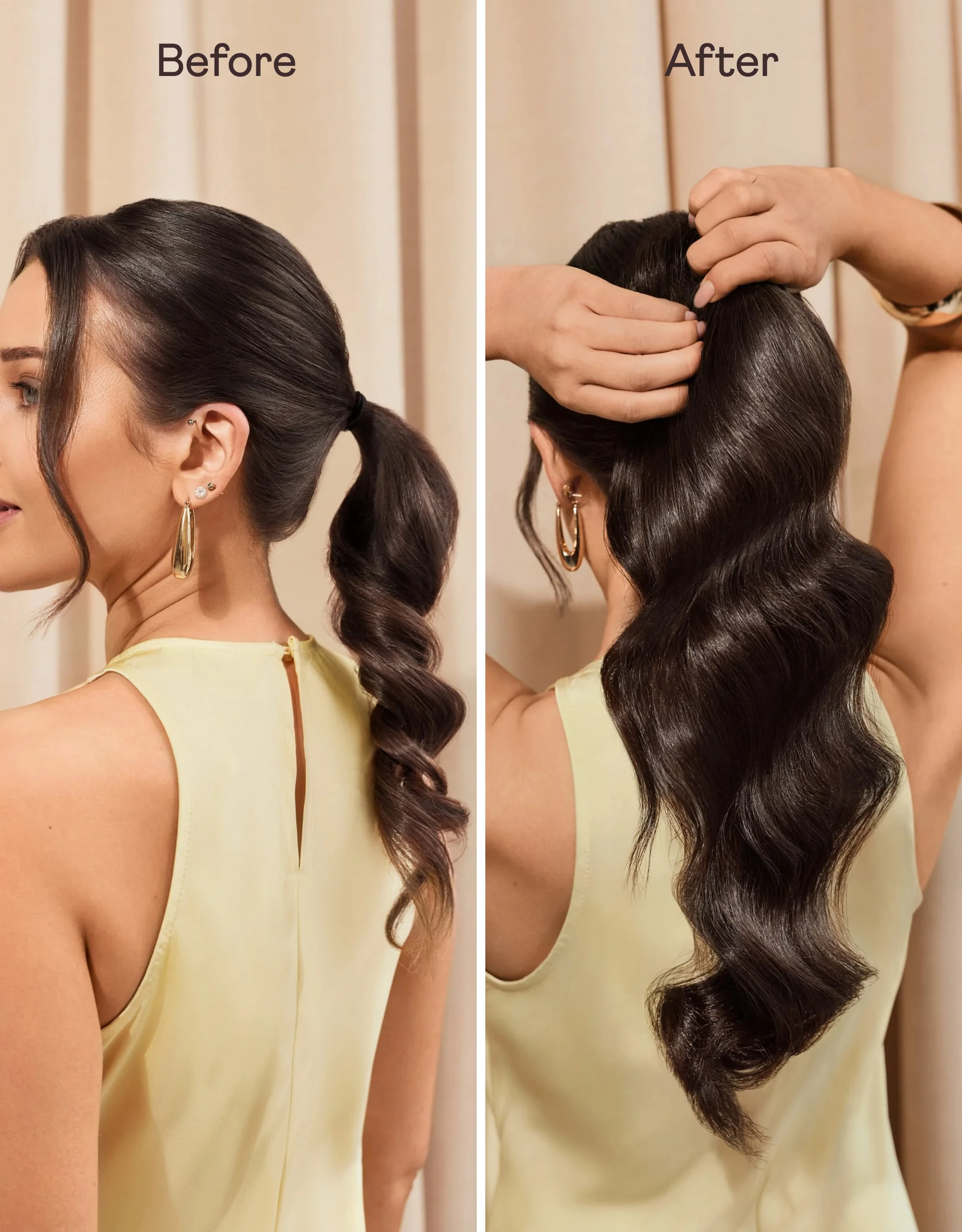 16" Human Hair Claw Clip Ponytail - Image 126